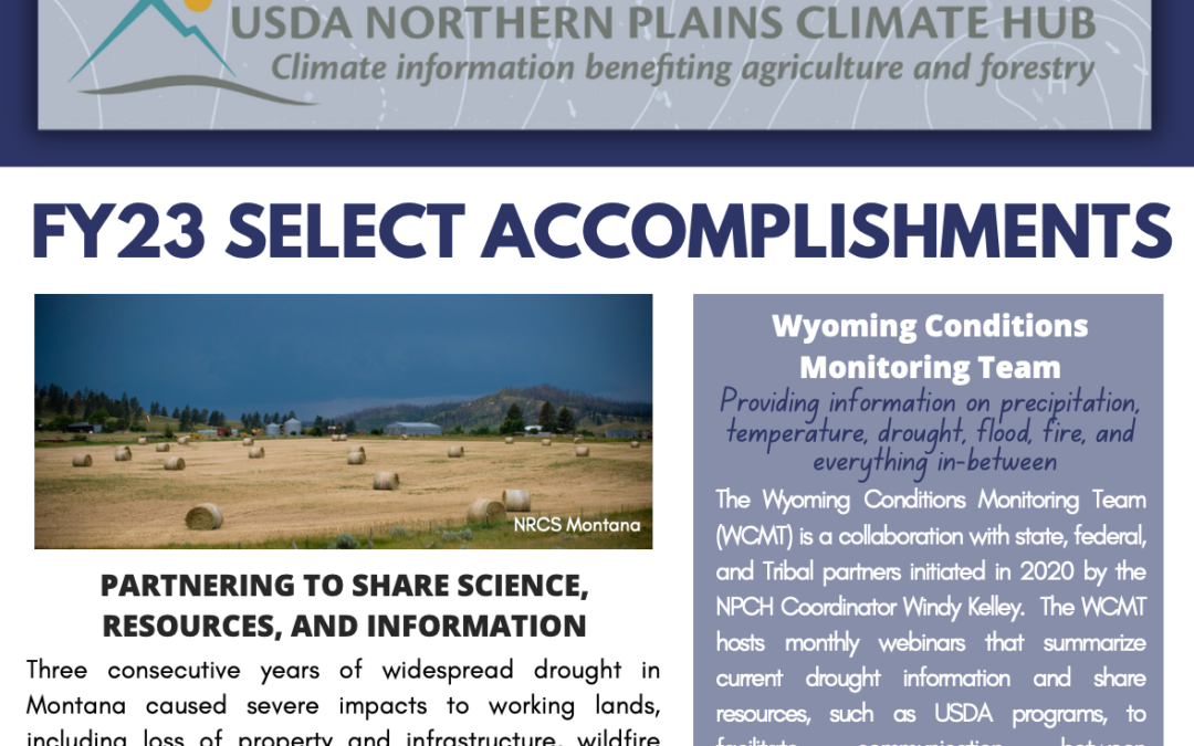 Northern Plains Climate Hub Shares FY23 Accomplishments