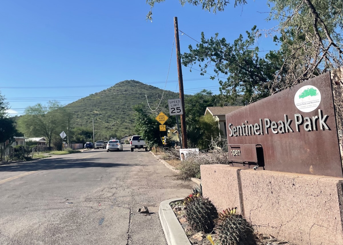 the black hill, or Sentinel Peak