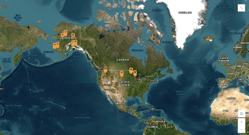 Map of stories from NTICC